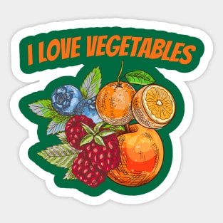 Slightly Wrong Vegetables Fruit Sticker